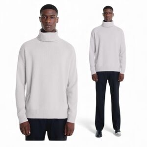 Naked Cashmere Mens Mark Cashmere Turtleneck in Sheepskin